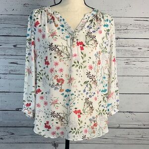 Violet & Claire Multicolor Floral Blouse